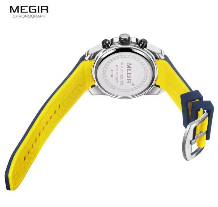 Чоловічий годинник Megir  blue yellow
