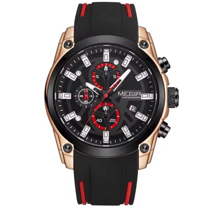 Чоловічий годинник Megir black red