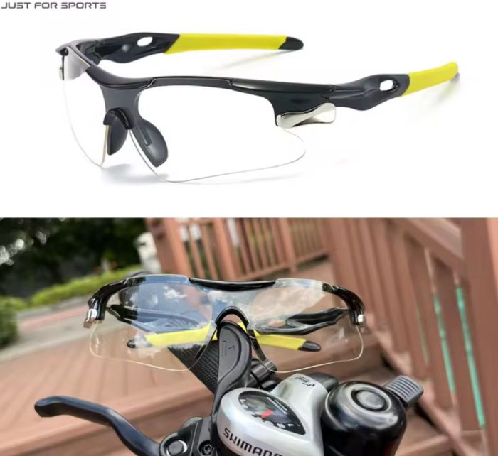 Захисні окуляри прозорі black and yellow chameleon