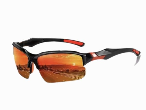 Захисні окуляри з поляризацією  black red