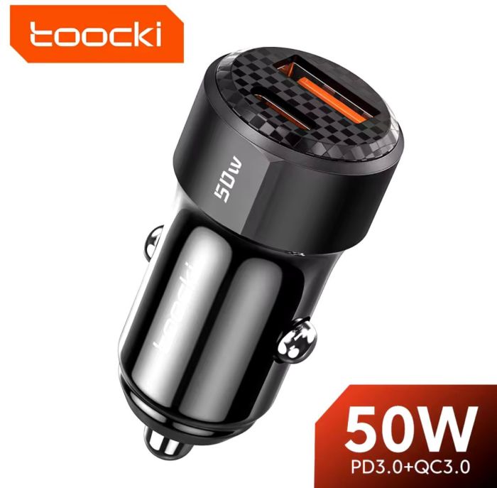 Автомобільний зарядний пристрій Toocki 50W