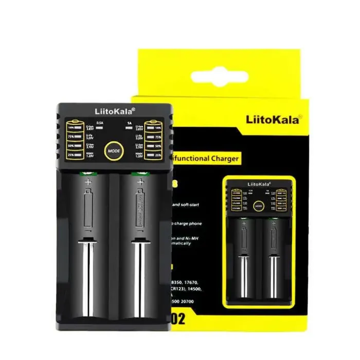 Універсальний зарядний пристрій для 18650, АА, ААА з функцією Power Bank Type-C Lii-202 LiitoKala
