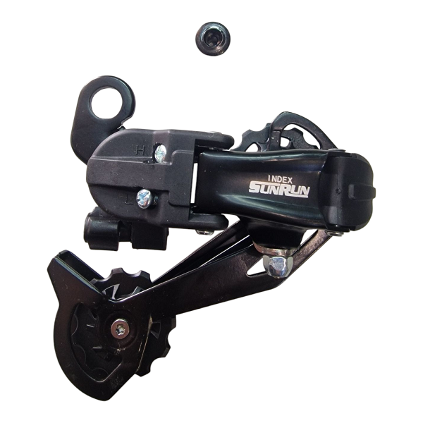 Переключатель скоростей велосипеда задний бюджетный с черным болтом