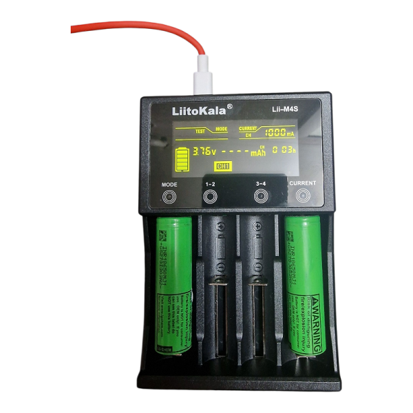Інтелектуальний зарядний пристрій LiitoKala Lii-M4S для 18650, AA, AAA Li-Ion, Ni-MH/Cd