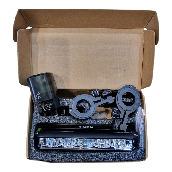 ВелоЛіхтарь 5LED (1400 lm, 8000 mAh, 4р, Waterproof, Li-Ion акум., ЗП Type-C)