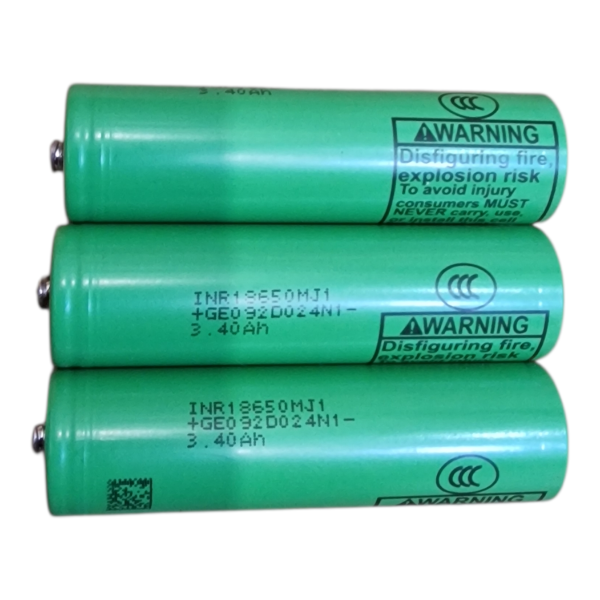 Акумулятор Li-ion 18650 LG INR18650 MJ1 3400mAh 10A НОВІ з напайкою