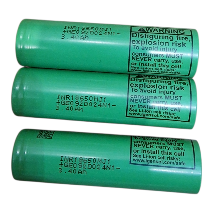 Акумулятор Liion 18650 LG INR18650 MJ1 3400mAh 10A НОВІ