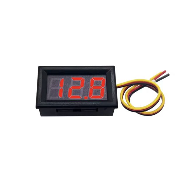 Вольтметр цифровий  0-100В червоний