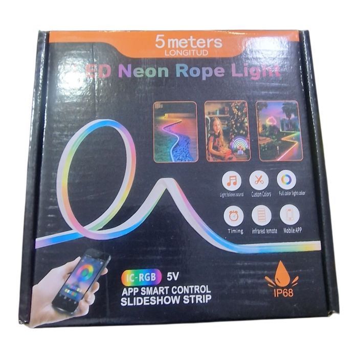 Світлодіодна LED стрічка RGB 5 м Розумна неонова стрічка Гнучкий неон