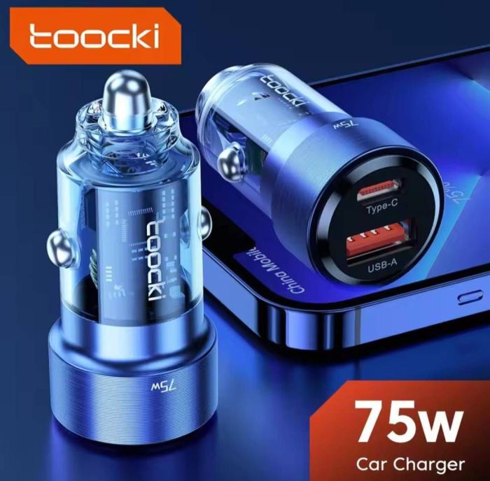 Автомобільний зарядний пристрій Toocki 75W