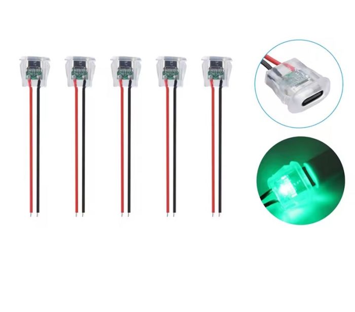 Подовжувач TYPE-C штекер з провідом і підсвіткою